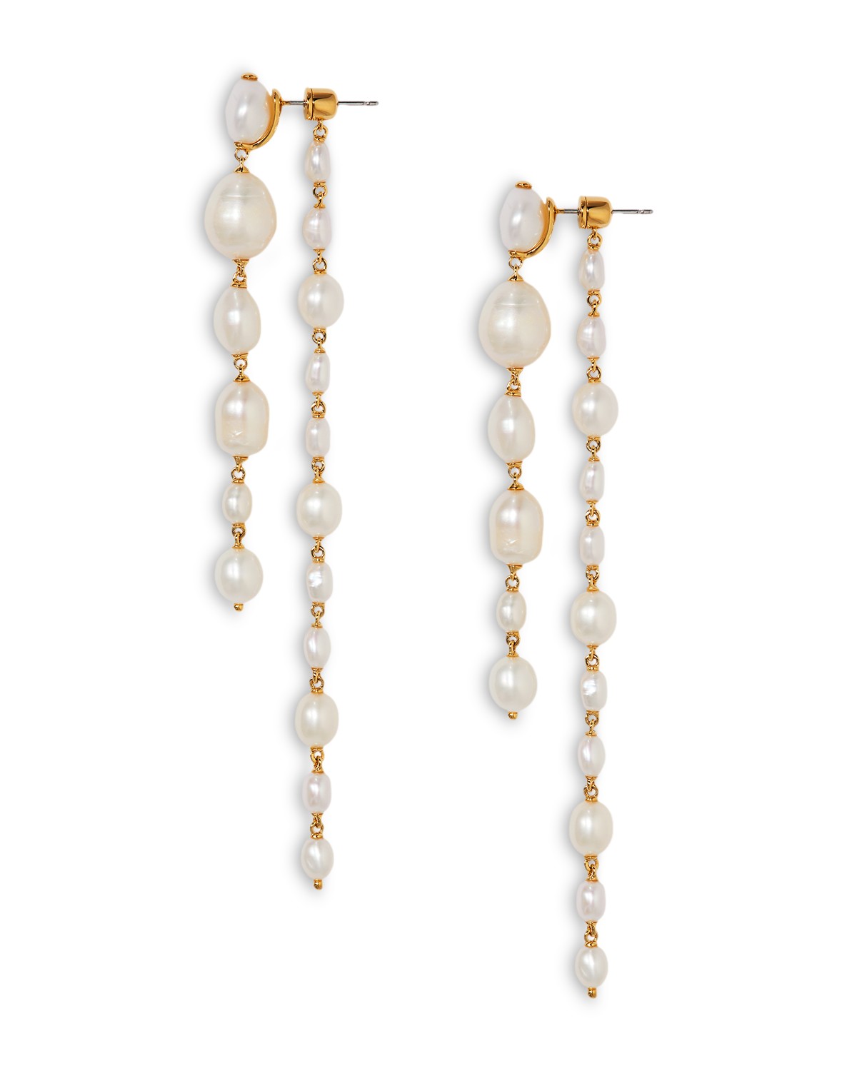 Madrid Cultured Freshwater Pearl Front to Back Earrings