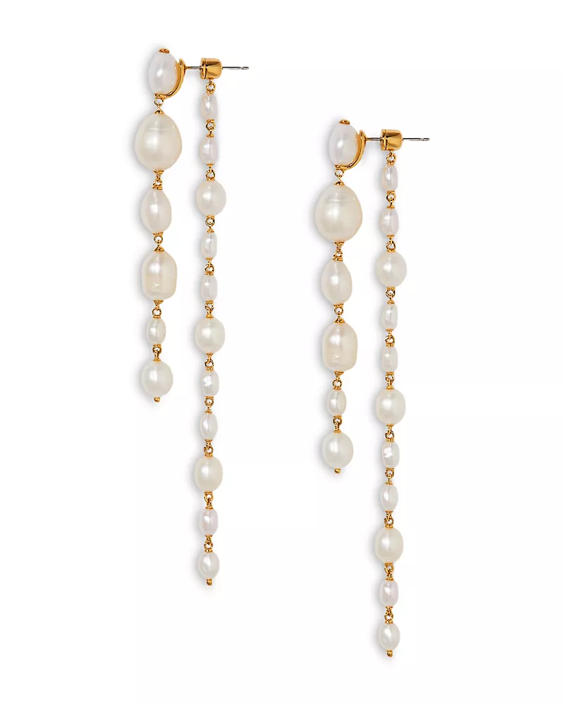 Nadri Madrid Cultured Freshwater Pearl Front to Back Earrings