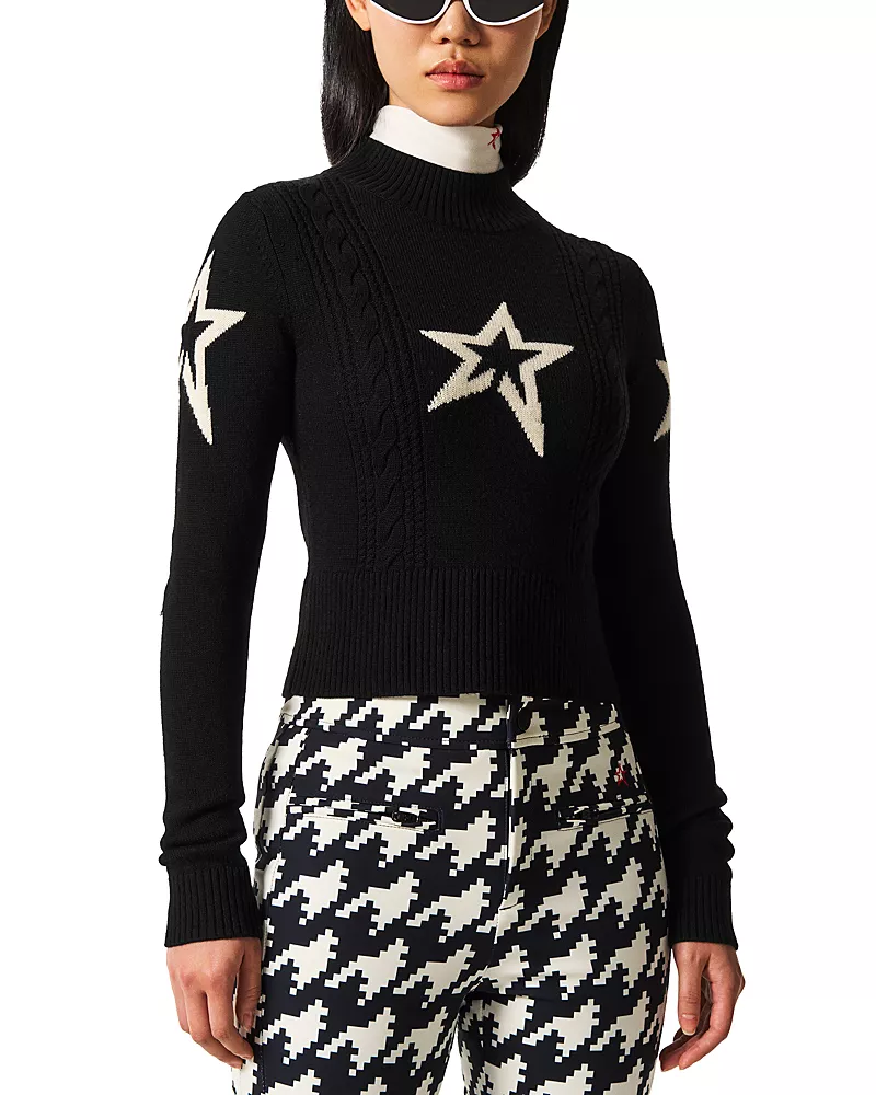 Perfect Moment Cable Underwear Merino Wool Sweater