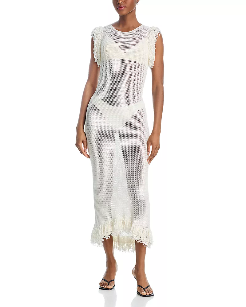Paris Georgia Fringe Trim Dress