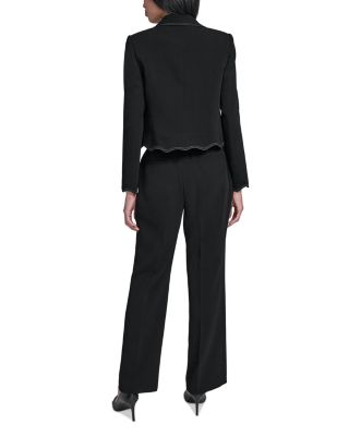 Cropped Scalloped Jacket