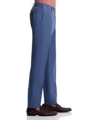 Incotex Regular Fit Linen & Cotton Garment-Dyed Chinolino Pants