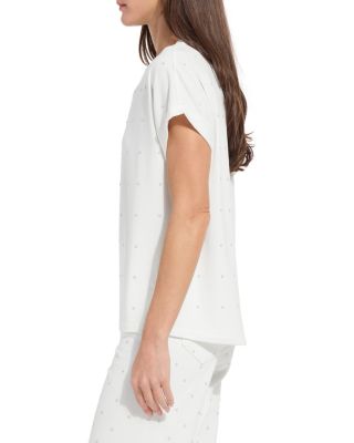 Nisha Metal Heatset Pearl Top