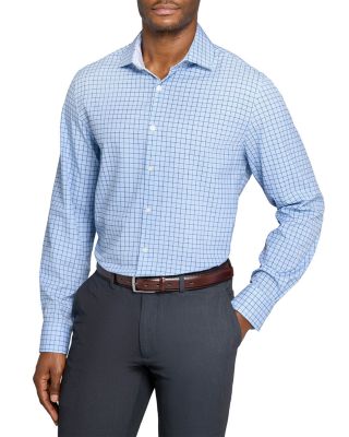 Slim Fit Check Performance Dress Shirt