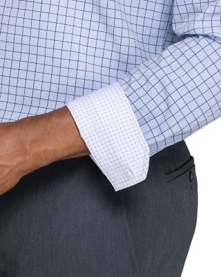 Slim Fit Check Performance Dress Shirt