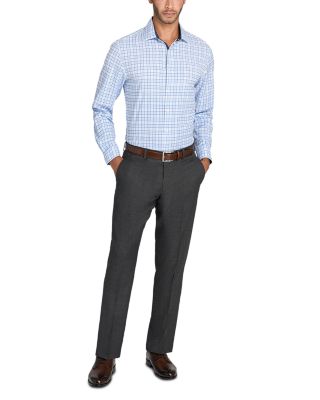 Slim Fit Plaid Performance Dress Shirt