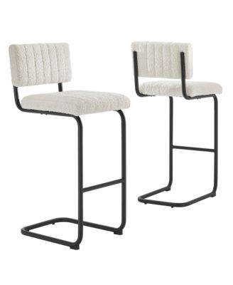 Parity Boucle Bar Stools, Set of 2