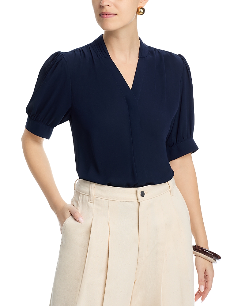 T Tahari Short Sleeve V-Neck Top