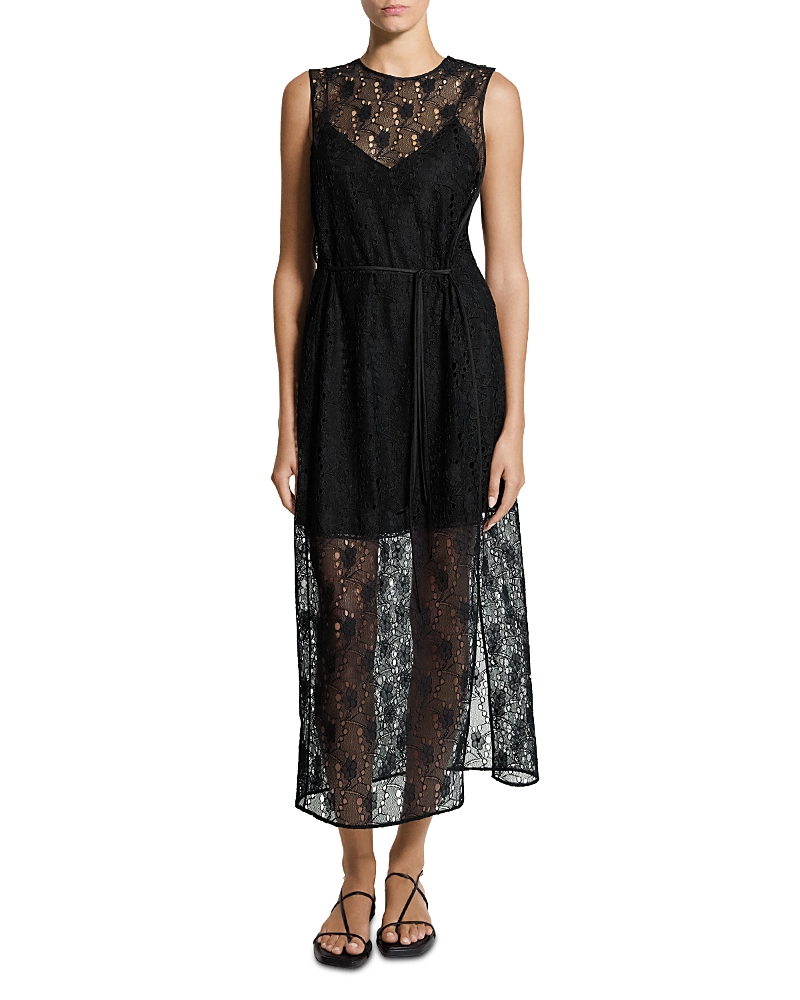 Theory Lace Tie Waist Dress