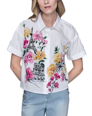 Floral Paris Poplin Shirt