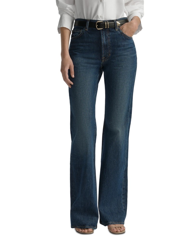 A.L.C. A. l.c. the 347 High Rise Flare Jeans in Dark Classic Blue