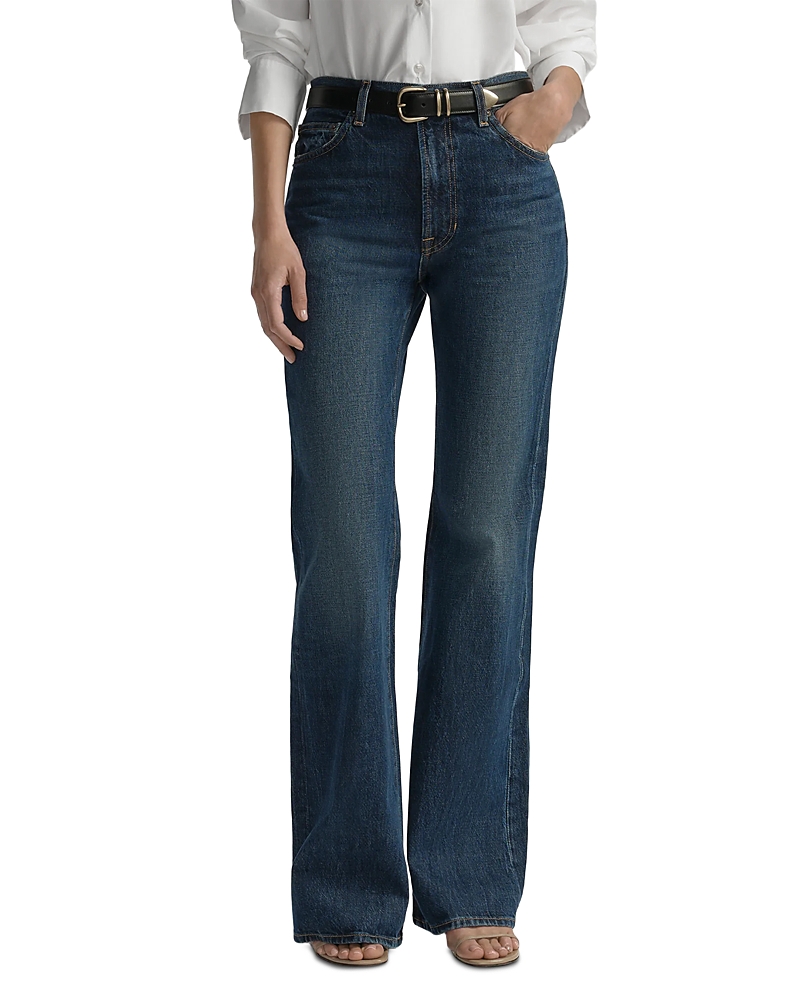 A. l.c. The 347 High Rise Flare Jeans in Dark Classic Blue