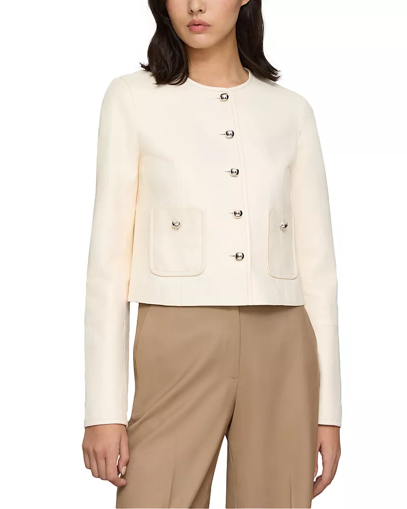 Lafayette 148 New York Patch Pocket Short Jacket