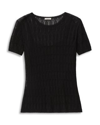 Lace Stitch Crewneck Sweater