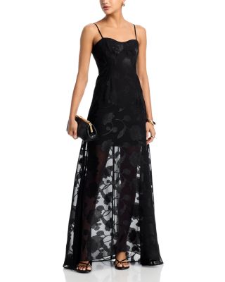 Jacquard Lace Up Dress - Exclusive