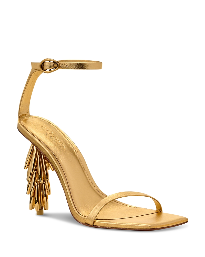 Cult Gaia Women's Sunella Bead Embellished Leather High Heel Sandals