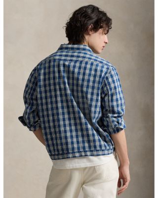 Classic Fit Plaid Oxford Overshirt