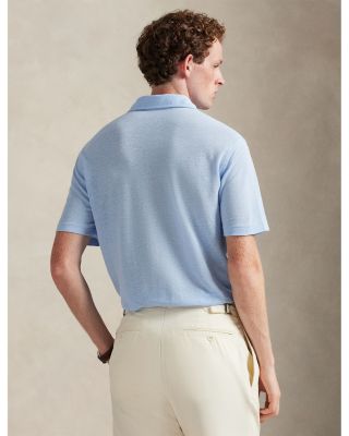 Standard Fit Linen Piqu&eacute; Polo Shirt