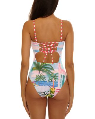 Miami Beach Colette Tube One Piece Swimsuit