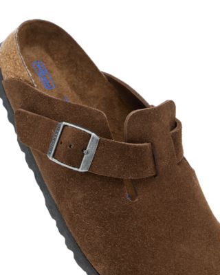 Women's Boston Suede Soft Footbed Clogs