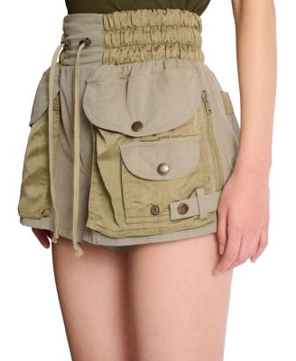  Cotton and Twill Utility Shorts
