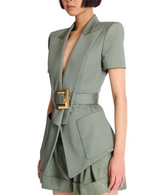 Belted Gabardine Anthem Jacket
