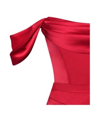  Ivona Halter Neck Double Duchess Satin Corset Gown