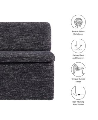 Dune Boucle Upholstered Armless Accent Chair