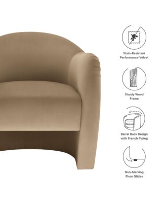 Compose Performance Velvet Accent Chair