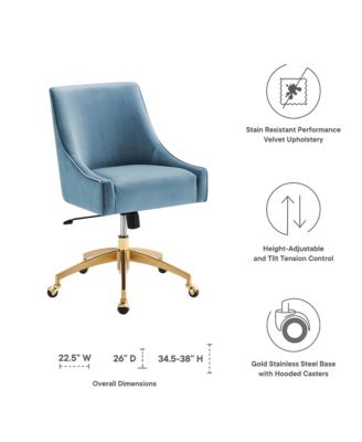 Discern Performance Velvet Office Chair
