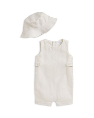Boys' Linen Shortall & Bucket Hat - Baby