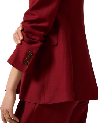 Double Breasted Crewneck Blazer