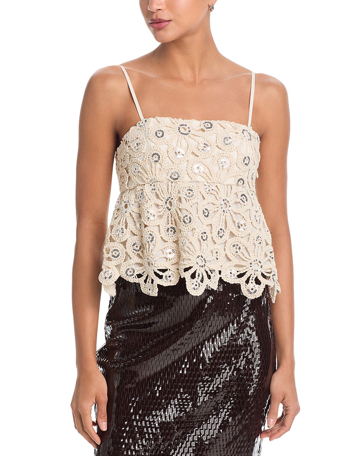 Aqua Mirror Crochet Top - Exclusive