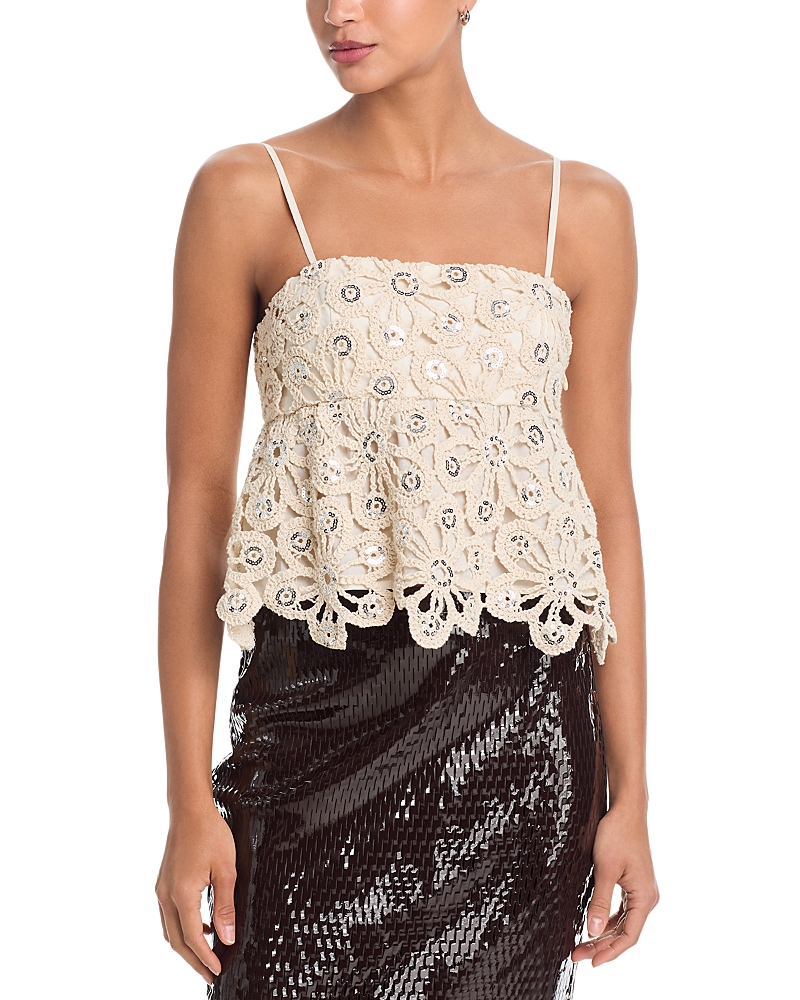 Aqua Mirror Crochet Top - Exclusive