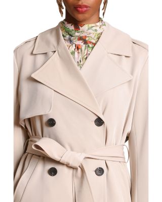 Drapey Mid Length Trench Jacket