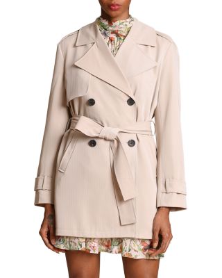 Drapey Mid Length Trench Jacket