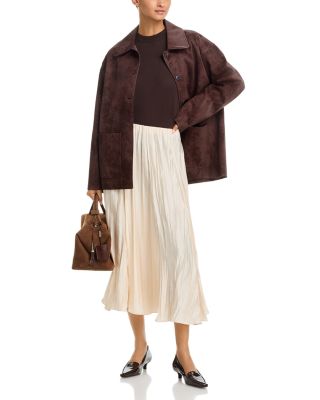 Crinkle Paneled Maxi Skirt