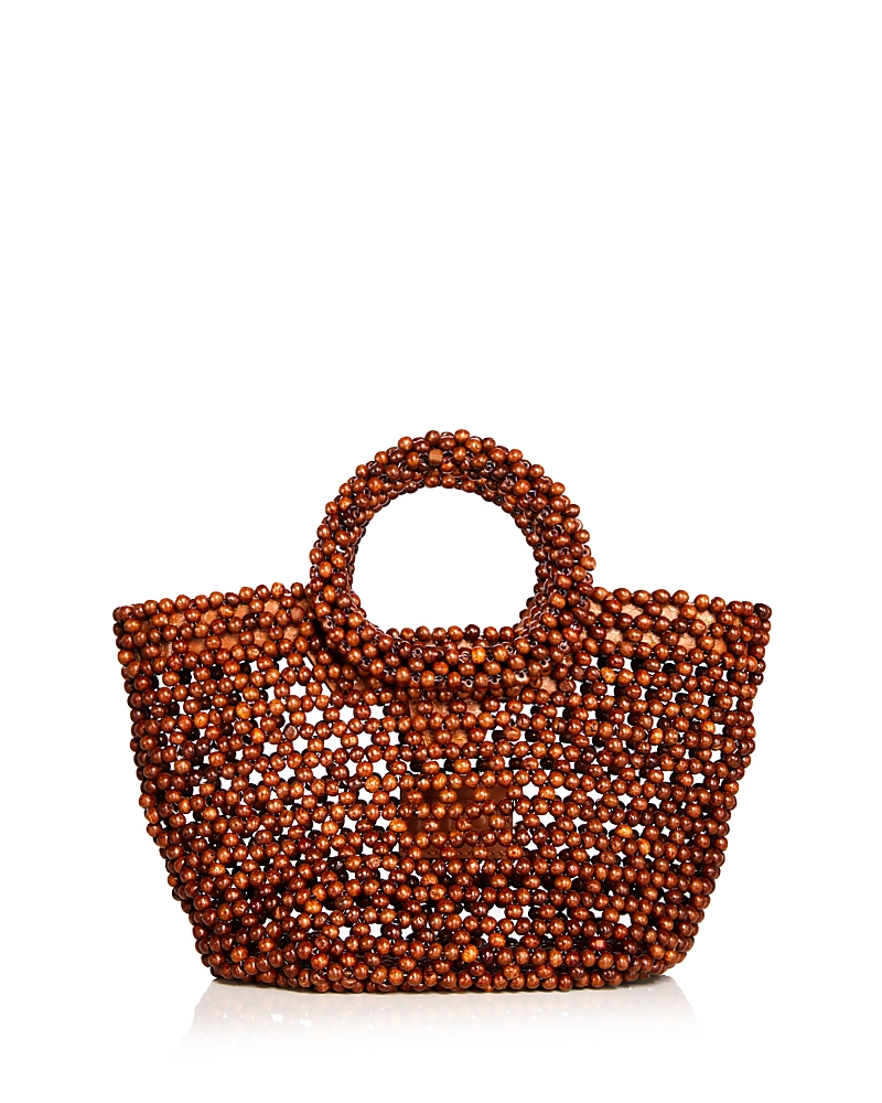 Aqua Woven Top Handle Bag - Exclusive