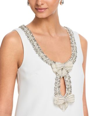 Crepe Bow Mini Dress - Exclusive