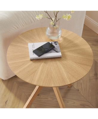 Crossroads 24&acirc;€ Round Wood Side Table