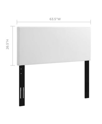 Modway Taylor Upholstered Faux Leather Headboard, Full/Queen
