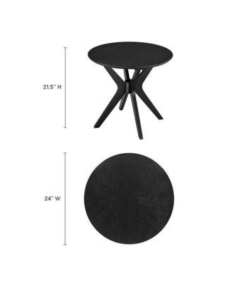 Crossroads 24&acirc;€ Round Wood Side Table