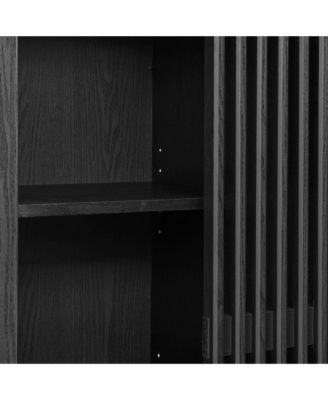 Vaughn 71" Arched Storage Display Cabinet