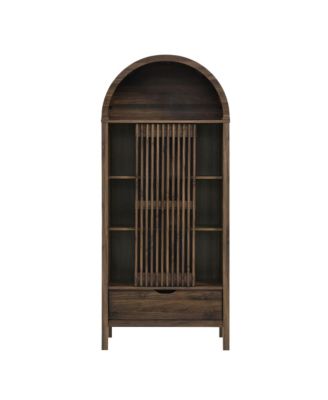 Vaughn 71" Arched Storage Display Cabinet
