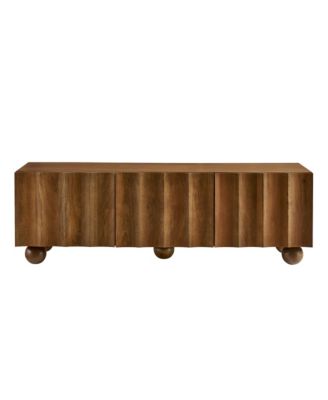 Sorren Scalloped 54" Wood TV Stand