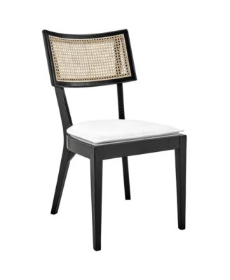 Caledonia Fabric Upholstered Wood Dining Chair, Set of 2