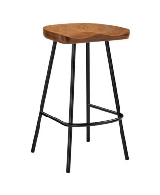 Concord Backless Wood Counter Stools, Set of 2