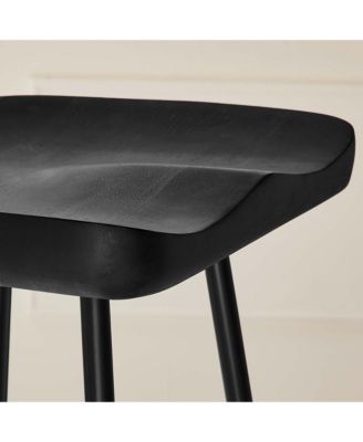 Concord Backless Wood Bar Stools, Set of 2