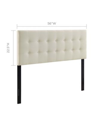 Emily Upholstered Fabric Headboard, Full