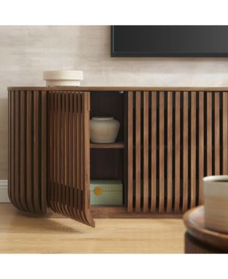 Fortitude 75" Curved Sideboard Storage Cabinet